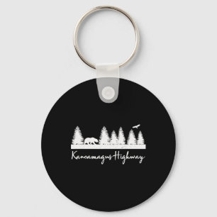 Kancamagus Highway New Hampshire Rustic Bear Wildl Key Ring