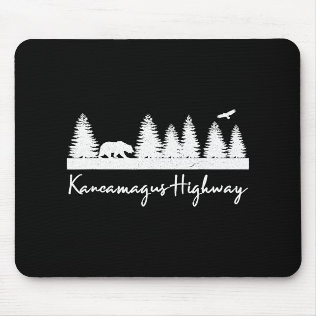 Kancamagus Highway New Hampshire Rustic Bear Wildl Mouse Mat (Front)