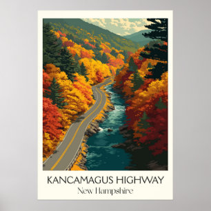 Kancamagus Highway NH Fall Drive Poster