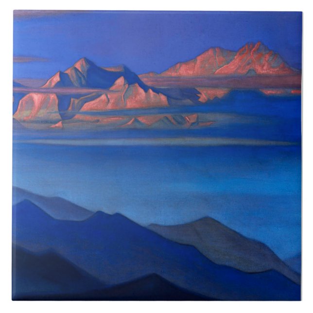 “Kanchenjunga” by Nicholas Roerick Tile (Front)