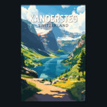 Kandersteg Switzerland Travel Art Vintage Poster<br><div class="desc">Kandersteg retro vector travel design. Kandersteg is a high-altitude resort village in the Bernese Oberland region of Switzerland. Trails,  like the challenging Allmenalp,  and a cable car head east to Lake Oeschinen.</div>