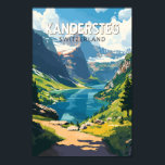 Kandersteg Switzerland Travel Art Vintage Poster<br><div class="desc">Kandersteg retro vector travel design. Kandersteg is a high-altitude resort village in the Bernese Oberland region of Switzerland. Trails,  like the challenging Allmenalp,  and a cable car head east to Lake Oeschinen.</div>