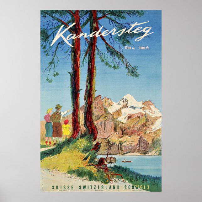 Kandersteg,Switzerland, Travel Poster (Front)