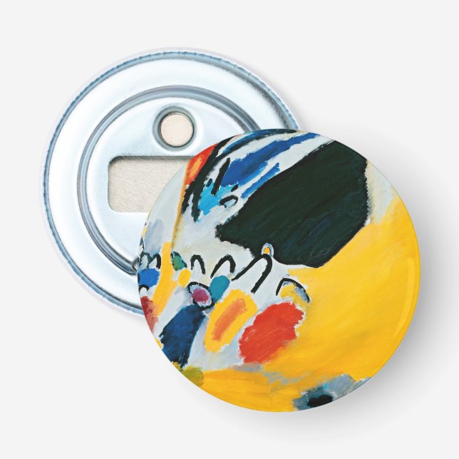 Kandinski Impression III Concert Abstract Painting Bottle Opener (Front)