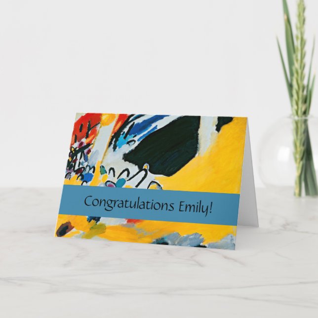 Kandinski Impression III Concert Abstract Painting Card (Front)