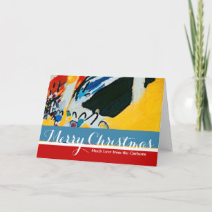 Kandinski Impression III Concert Abstract Painting Holiday Card