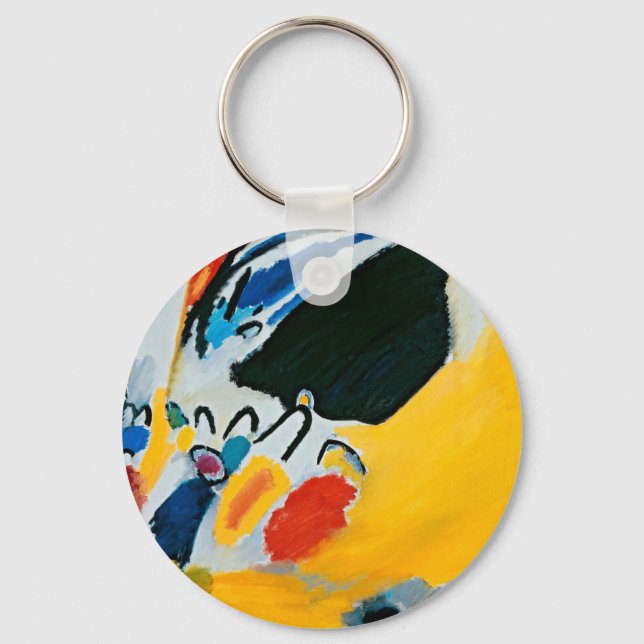 Kandinski Impression III Concert Abstract Painting Key Ring (Front)