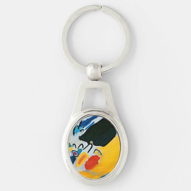 Kandinski Impression III Concert Abstract Painting Key Ring (Front)