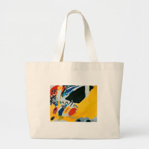 Kandinski Impression III Concert Abstract Painting Large Tote Bag