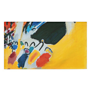 Kandinski Impression III Concert Abstract Painting Name Tag