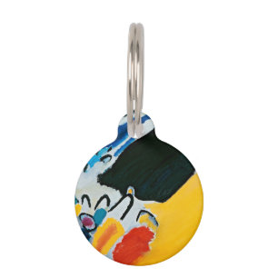Kandinski Impression III Concert Abstract Painting Pet Tag