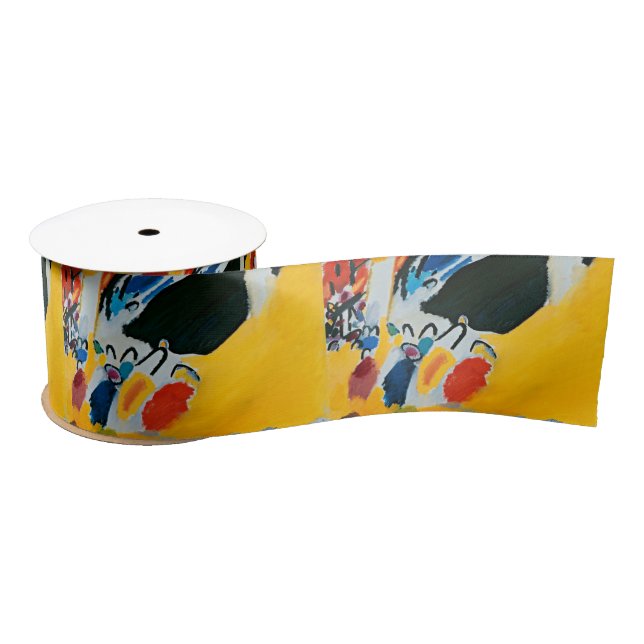 Kandinski Impression III Concert Abstract Painting Satin Ribbon (Spool)