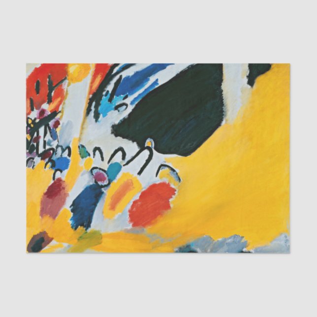 Kandinski Impression III Concert Abstract Painting Tissue Paper (Front)