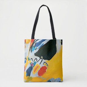 Kandinski Impression III Concert Abstract Painting Tote Bag