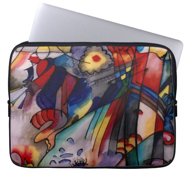 Kandinsky 1913 Abstract Painting Laptop Sleeve (Front)