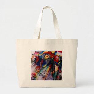 Kandinsky 1913 Abstract Painting Large Tote Bag