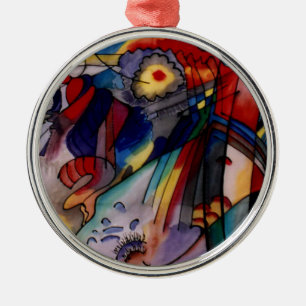 Kandinsky 1913 Abstract Painting Metal Tree Decoration