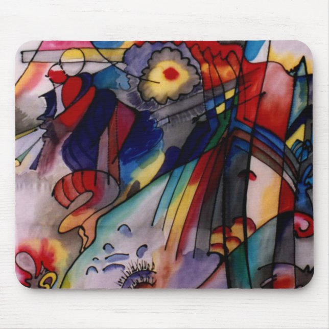 Kandinsky 1913 Abstract Painting Mouse Mat (Front)