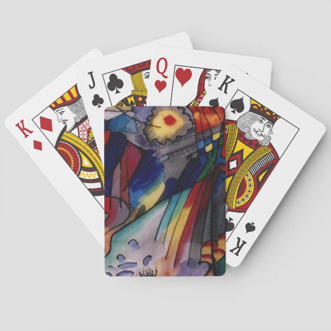 Kandinsky 1913 Abstract Painting Playing Cards (Back)
