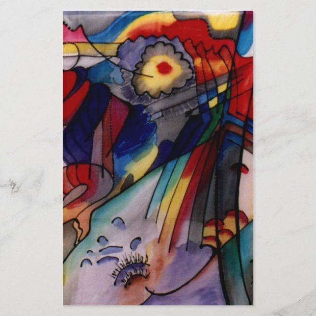 Kandinsky 1913 Abstract Painting Stationery (Front)
