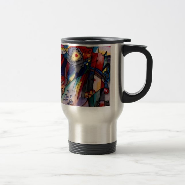 Kandinsky 1913 Abstract Painting Travel Mug (Right)