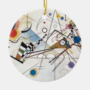 Kandinsky 1923/composition viii/pixdezines ceramic tree decoration