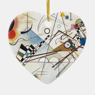 Kandinsky 1923/composition viii/pixdezines ceramic tree decoration