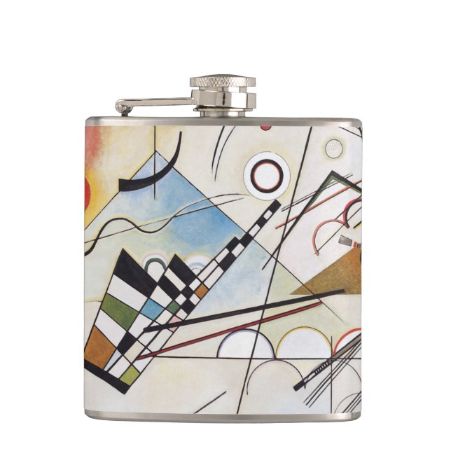 Kandinsky 1923/composition viii/pixdezines hip flask (Front)