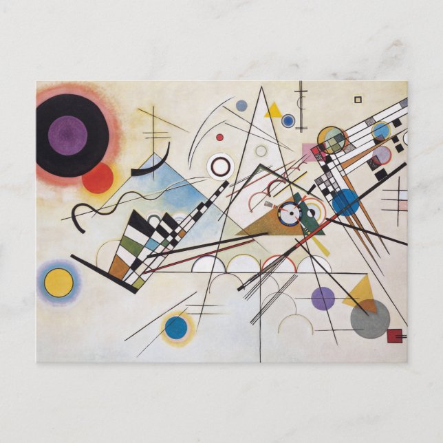 Kandinsky 1923/composition viii/pixdezines postcard (Front)