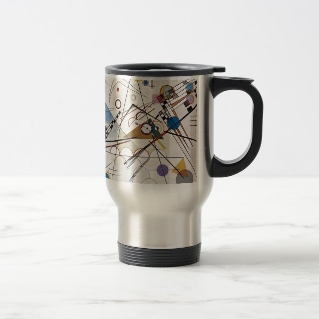 Kandinsky 1923/composition viii/pixdezines travel mug (Right)
