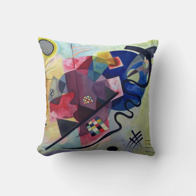 Kandinsky 1925/yellow/red/blue/pixdezines cushion (Front)