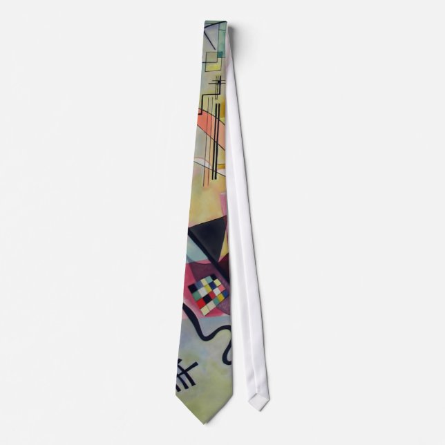 Kandinsky 1925/yellow/red/blue/pixdezines tie (Front)