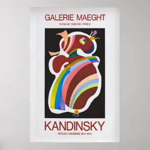Kandinsky 1969 Exhibition Poster Vintage Art Print