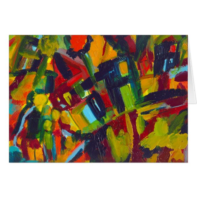 Kandinsky 304 Colourful Abstract Artwork (Front Horizontal)
