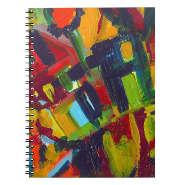 Kandinsky 304 Colourful Abstract Artwork Notebook (Front)
