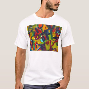 Kandinsky 304 Colourful Abstract Artwork T-Shirt
