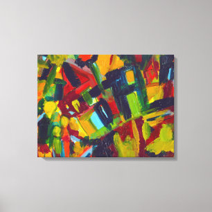 Kandinsky 304 Colourful Abstract Painting Canvas Print