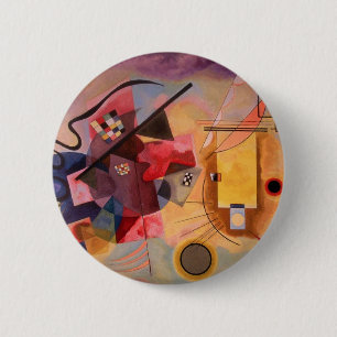 Kandinsky Abstract art 6 Cm Round Badge