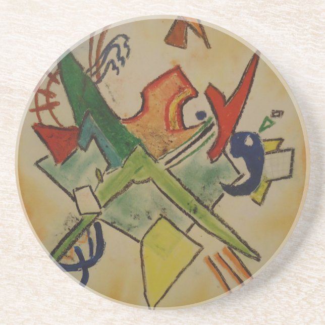 Kandinsky Abstract Art Coaster (Front)