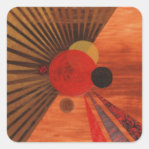 Kandinsky Abstract art Square Sticker