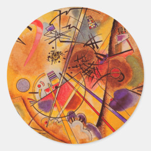 Kandinsky Abstract Artwork Classic Round Sticker
