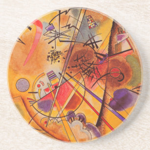 Kandinsky Abstract Artwork Coaster