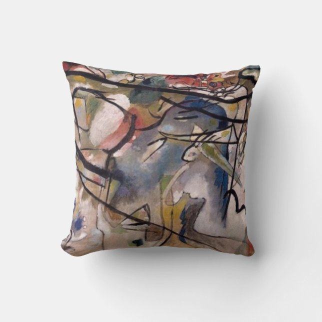 Kandinsky Abstract Artwork Cushion (Front)