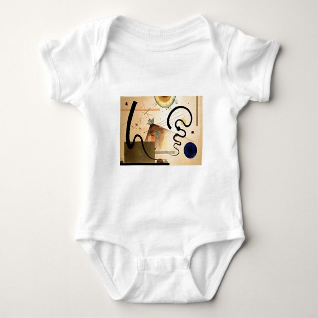 Kandinsky Abstract Baby Bodysuit (Front)