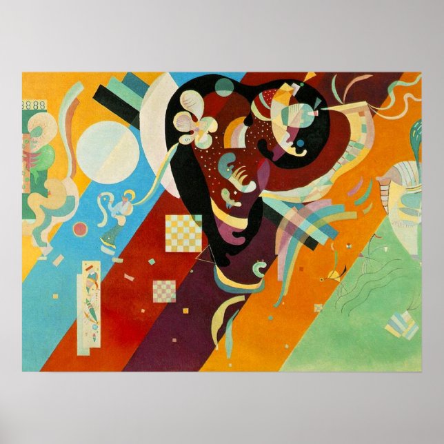 Kandinsky Abstract Canvas Painting Poster (Front)