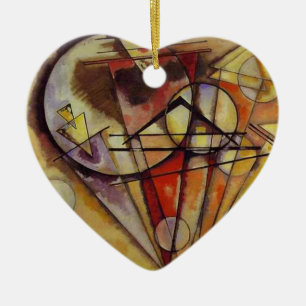 Kandinsky Abstract Circles Ceramic Tree Decoration