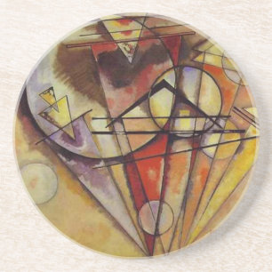Kandinsky Abstract Circles Coaster