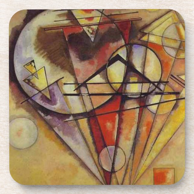 Kandinsky Abstract Circles Coaster (Front)