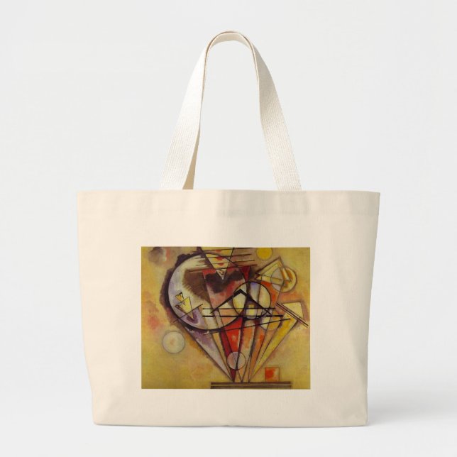 Kandinsky Abstract Circles Large Tote Bag (Front)