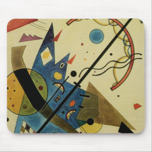Kandinsky Abstract Circles Shapes Mouse Mat
